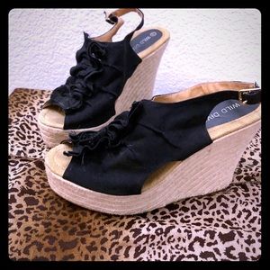 Peep Toe Espradrille Wedges